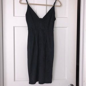 LF SUEDE MID LENGTH DRESS